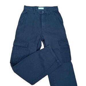 Stradivarius Women's Black Trousers / Cargo Pants